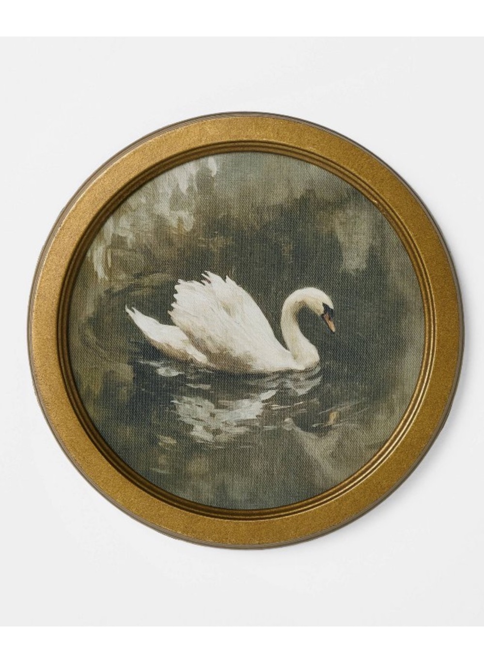 White Bird Round Framed Wall Art - Threshold™ designed with Studio McGee
